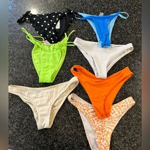 Bikini bottoms size: medium (7 for $30) (4 for $20)